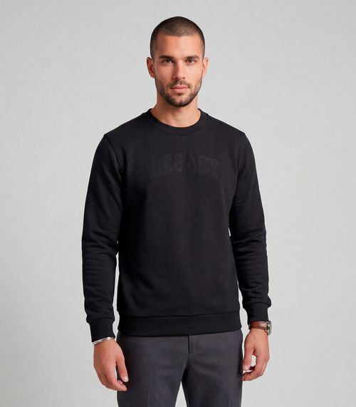 Moletom Masculino Moletom Felpado Bordado Diametro Preto