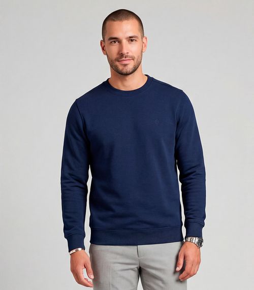 Moletom Masculino Moletom 3 Cabos Felpado Diametro Azul