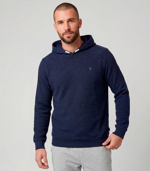 Moletom Masculino Capuz Diametro Azul