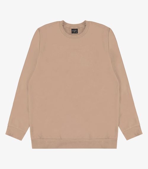 Blusão Masculino Moletom Felpado Básico Diametro Marrom