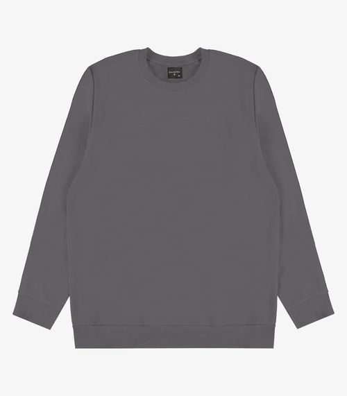 Blusão Masculino Moletom Felpado Básico Diametro Cinza