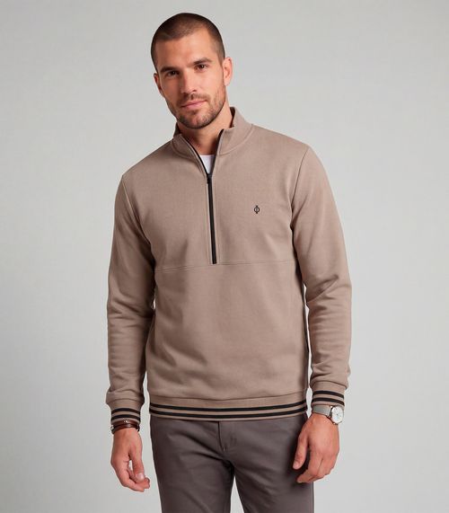 Moletom Masculino Moletom Felpado Diametro Marrom