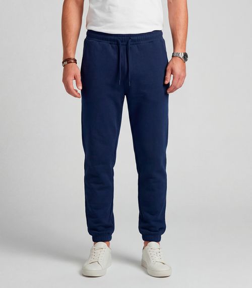 Calça Masculina Moletom Felpado Diametro Azul