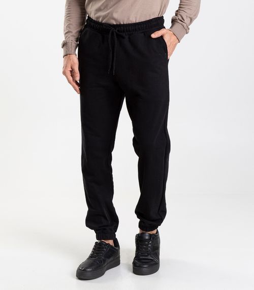 Calça Masculina Moletom Felpado Diametro Preto