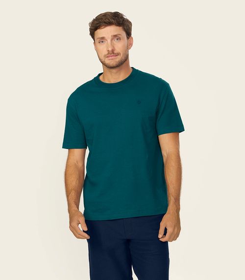 Camiseta Masculina Meia Malha Texturizada Diametro Verde
