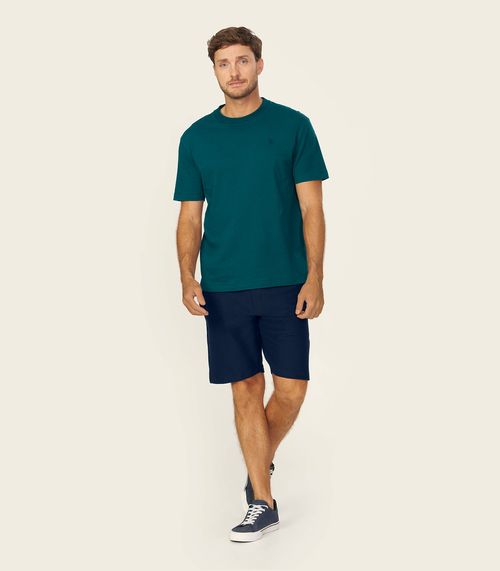 Camiseta Masculina Meia Malha Texturizada Diametro Verde