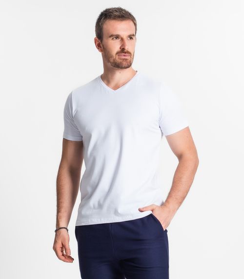 Camiseta Cotton Leve Masculina Diametro Branco