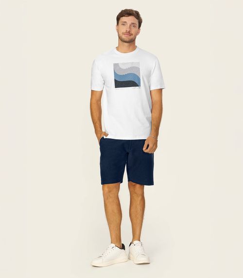Camiseta Masculina Cotton Leve UV Diametro Branco