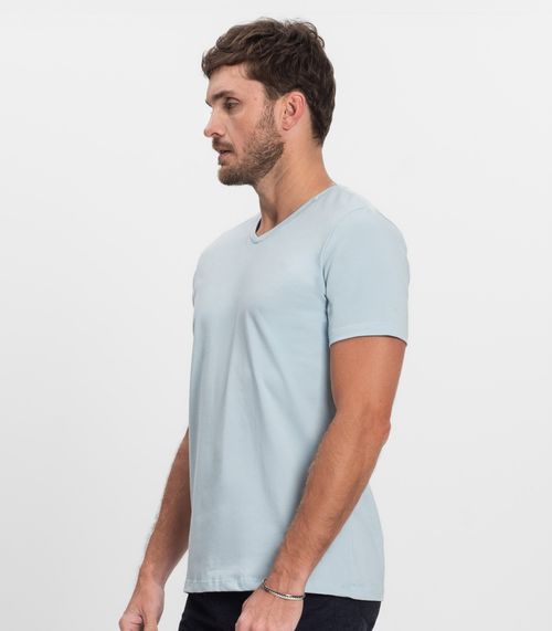 Camiseta Cotton Leve Masculina Diametro Azul