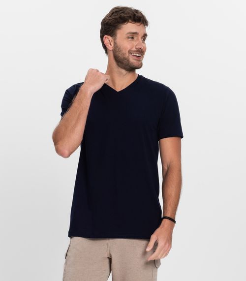 Camiseta Cotton Leve Masculina Diametro Azul