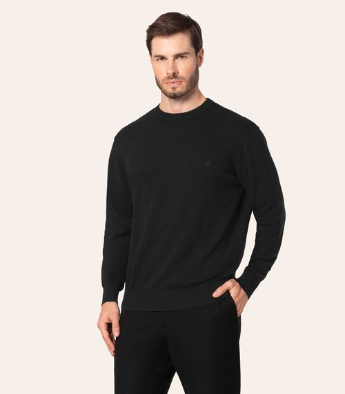 Suéter Masculino Tricot Diametro Preto