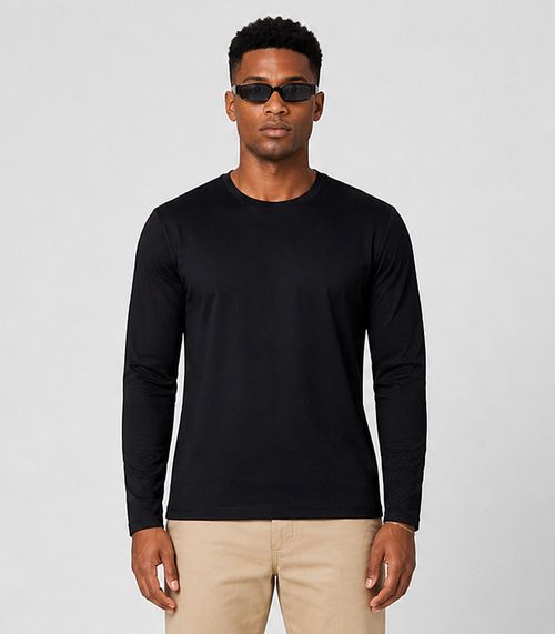 Camiseta Masculina Leves Defeitos Térmica Diametro Preto