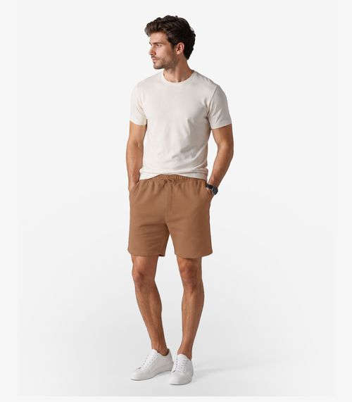 Bermuda Masculina Moletinho Gorgurinho Diametro Marrom