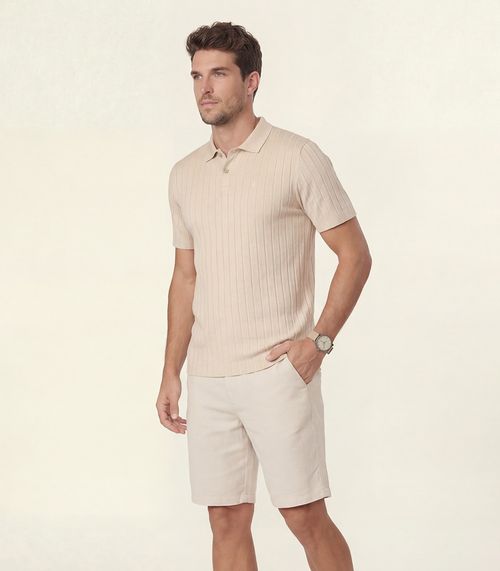 Bermuda Masculina Bengaline Diametro Bege